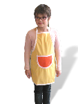 tablier enfant jaune