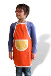 tablier imperméable enfant Orange