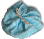 Tawashi, fleur de douche, bambou Bleu