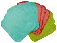 lingettes lavables et reutilisables coton bio, bambou, chanvre pour b&eacute;b&eacute; lulu nature fabrique en france