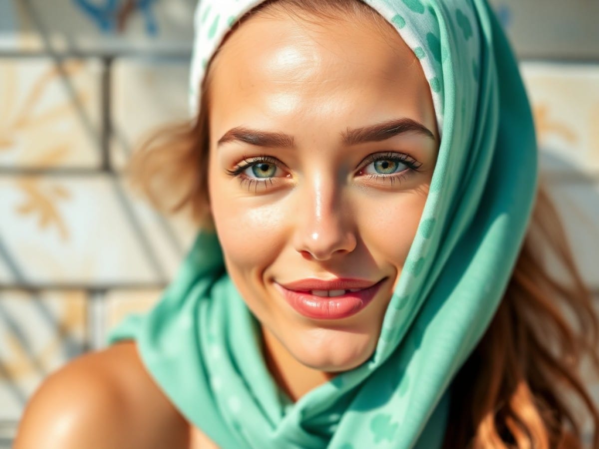 Préparer sa peau pour la saison estivale : une femme utilise du spray bronzant sur son corps