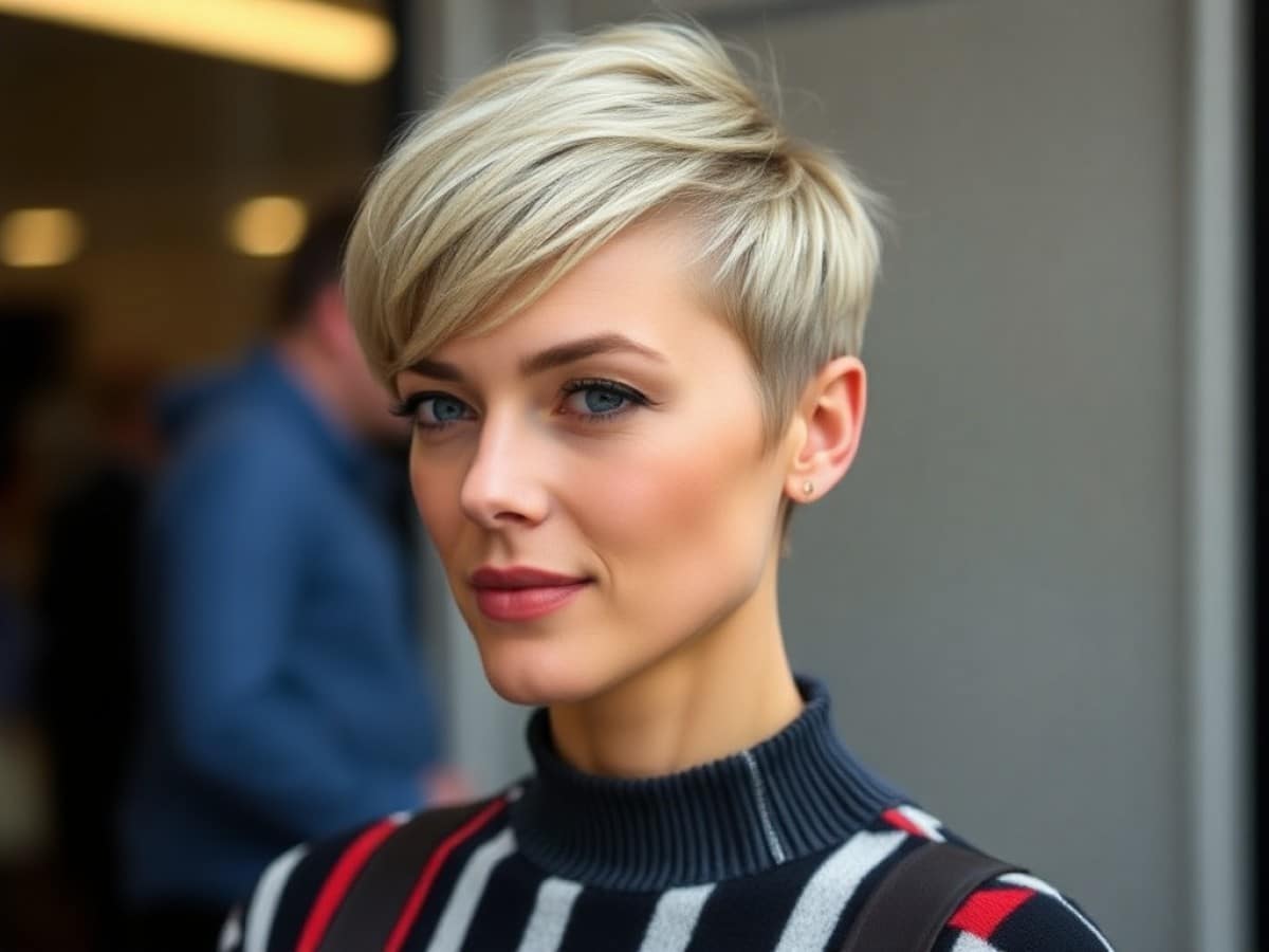 Cheveux fins : fini la coupe
courte, la “tucked pixie” est la coiffure parfaite pour leur
redonner du volume cet été