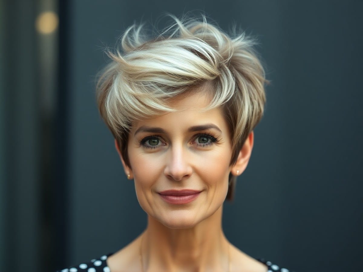 Fini la coupe garçonne, la
"pixie shag" est la coiffure qui rajeunit le plus le visage après
50 ans selon des coiffeurs