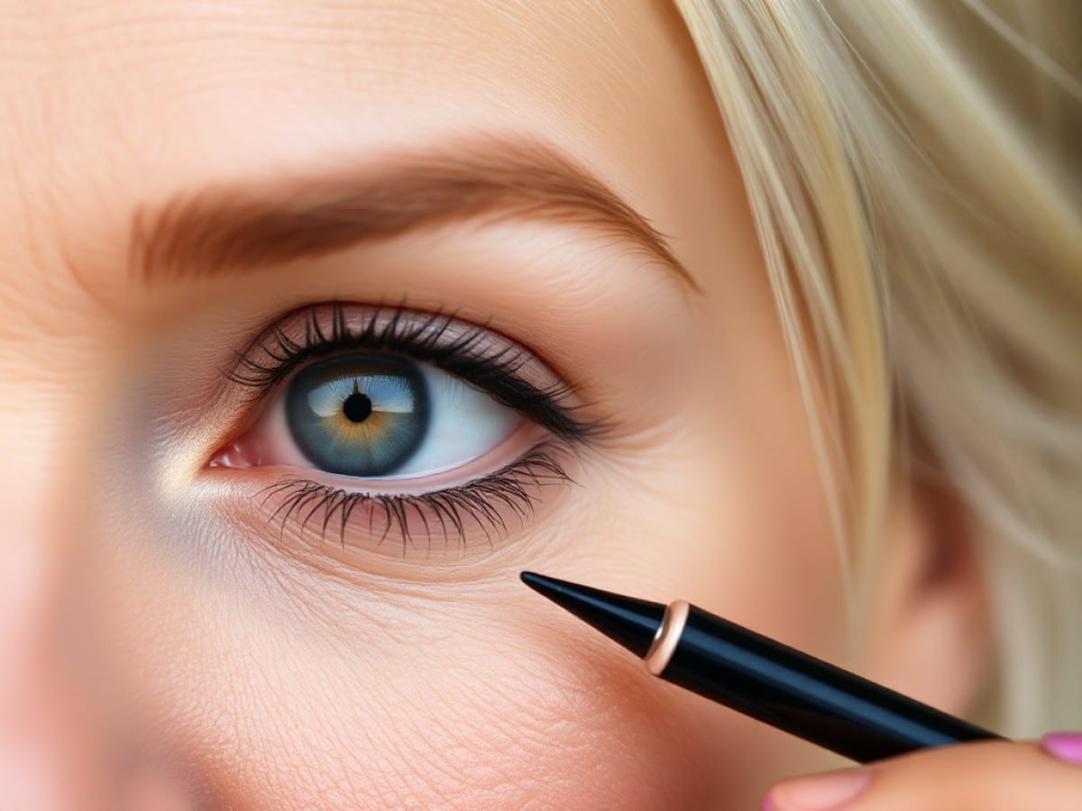 Paupières tombantes : le “reverse eyeliner” est le maquillage idéal pour lifter le regard après 50 ans selon une experte