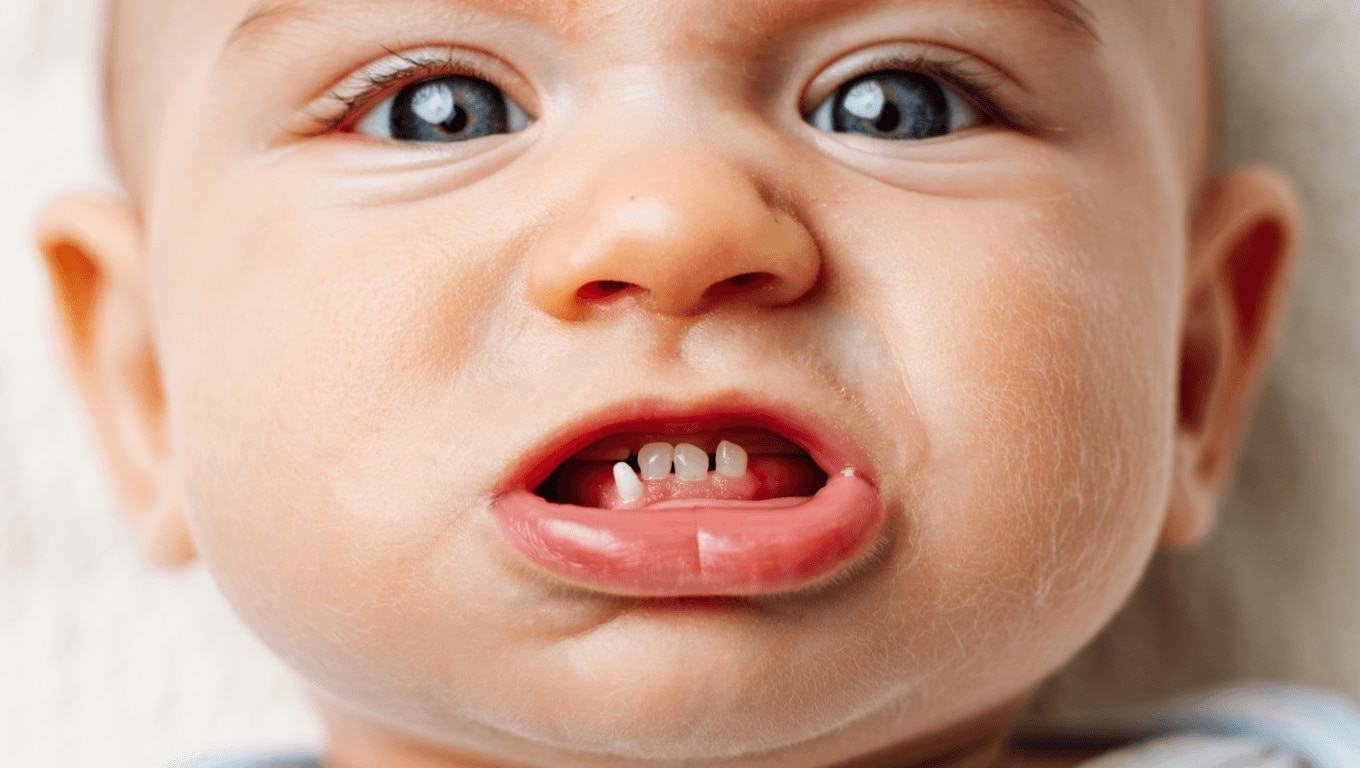 À partir de quel âge les incisives, canines et molaires de bébé poussent-elles ?